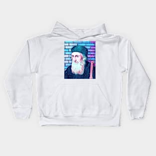 John Wycliffe Snowy Portrait | John Wycliffe Artwork 12 Kids Hoodie